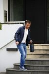 Hamburg 18 maart 2015
Rafael v d Vaart vertrekt vanaf zijn huis naar de training van HSV