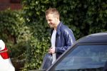Hamburg 18 maart 2015
Rafael v d Vaart vertrekt vanaf zijn huis naar de training van HSV