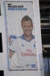 Hamburg 18 maart 2015   
Grote reclame zuil van Rafael v d Vaart bij het hsv stadion