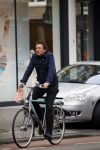Amsterdam 9 maart 2015   
Robert ten Brink op de fiets in Amsterdam