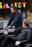 Amsterdam 9 maart 2015   
Robert ten Brink op de fiets in Amsterdam