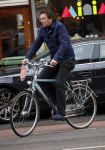 Amsterdam 9 maart 2015   
Robert ten Brink op de fiets in Amsterdam
