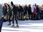 Biddinghuizen 8 maart 2015
Rosanna Kluivert schaatst mee voor de hollandse 100. een initiatief van Prins Bernhard jr