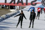 Biddinghuizen 8 maart 2015
Rosanna Kluivert schaatst mee voor de hollandse 100. een initiatief van Prins Bernhard jr