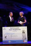 Hilversum 26 maart 2015
Gala stichting hulphond in studio 21. Eric Bouwer en Rudolph Strickwold en Anita Witzier