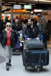 Schiphol 26 maart 2015
Samantha Fox arriveert op schiphol. Varol Porsemay haalt haar op