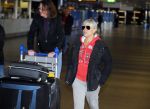 Schiphol 26 maart 2015
Samantha Fox arriveert op schiphol. Varol Porsemay haalt haar op