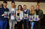 Volendam 5 maart 2014
Presentatie 100% NL Magazine ism postcodeloterij bij old Dutch.
Jamai Monique Smit Nick en Simon Winston Gerschtanowitz en Quincy Trustfull