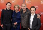 Amsterdam  3 april 2016
Premiere musical Sky in het Amsterdam theater.
Alain de Levita met moeder en kinderen