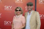 Amsterdam  3 april 2016
Premiere musical Sky in het Amsterdam theater.
Annemarie Jung met man Bert