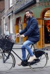 Amsterdam 18 maart 2016
Arie Boomsma op de fiets in Amsterdam.