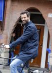 Amsterdam 18 maart 2016
Arie Boomsma op de fiets in Amsterdam.