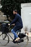 Amsterdam 18 maart 2016
Arie Boomsma op de fiets in Amsterdam.