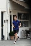 Amsterdam 3 april 2016 
Beau Schneider hard aan het lopen in Amsterdam zuid