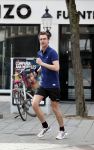 Amsterdam 3 april 2016 
Beau Schneider hard aan het lopen in Amsterdam zuid