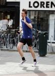 Amsterdam 3 april 2016 
Beau Schneider hard aan het lopen in Amsterdam zuid