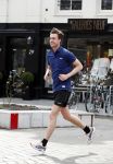 Amsterdam 3 april 2016 
Beau Schneider hard aan het lopen in Amsterdam zuid