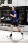 Amsterdam 3 april 2016 
Beau Schneider hard aan het lopen in Amsterdam zuid