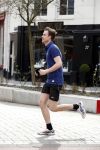 Amsterdam 3 april 2016 
Beau Schneider hard aan het lopen in Amsterdam zuid