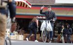 Amsterdam 23 maart 2016
Beau v Erven Dorens op de fiets in Amsterdam.