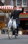 Amsterdam 23 maart 2016
Beau v Erven Dorens op de fiets in Amsterdam.