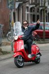 Amsterdam 8 april 2016
Dirk Zeelenberg op zijn vespa scooter
