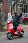 Amsterdam 8 april 2016
Dirk Zeelenberg op zijn vespa scooter