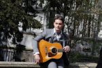 Amsterdam 9 april 2016 
Bijeenkomst van deelnemers aan het eurovision songfestival in het vondelpark.
Douwe Bob is de nederlandse inzending.