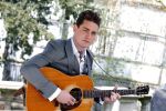 Amsterdam 9 april 2016 
Bijeenkomst van deelnemers aan het eurovision songfestival in het vondelpark.
Douwe Bob is de nederlandse inzending.