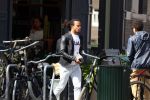Amsterdam 10 april 2016
Edgar Davids met zijn zoon in Amsterdam