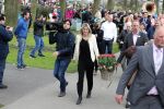 Lisse 9 april 2016
Doop van tulip Estavana Polman in de keukenhof. Estavana is de nieuwe vriendin van Rafael v d Vaart. Haar ouders zijn ook aanwezig.