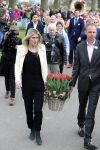 Lisse 9 april 2016
Doop van tulip Estavana Polman in de keukenhof. Estavana is de nieuwe vriendin van Rafael v d Vaart. Haar ouders zijn ook aanwezig.