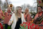 Lisse 9 april 2016
Doop van tulip Estavana Polman in de keukenhof. Estavana is de nieuwe vriendin van Rafael v d Vaart. Haar ouders zijn ook aanwezig.