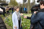 Lisse 9 april 2016
Doop van tulip Estavana Polman in de keukenhof. Estavana is de nieuwe vriendin van Rafael v d Vaart. Haar ouders zijn ook aanwezig.