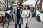 Amsterdam 22 maart 2016 
Frank Masmeijer met zijn dochter in Amsterdam zuid