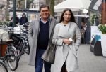 Amsterdam 22 maart 2016 
Frank Masmeijer met zijn dochter in Amsterdam zuid