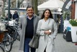 Amsterdam 22 maart 2016 
Frank Masmeijer met zijn dochter in Amsterdam zuid