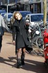 Amsterdam 14 maart 2016 
Gigi Ravelli op haar scooter op de pc hooftstraat