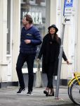 Amsterdam 23 maart 2016 
Gijs Staverman met (een) vriendin op de fiets in Amsterdam.