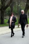 Amsterdam 9 april 2016 
Henriette Tol met haar man in het vondelpark.