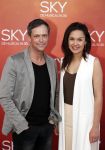 Amsterdam  3 april 2016
Premiere musical Sky in het Amsterdam theater.
Holly Brood met een vriend