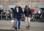 Amsterdam 14 maart 2016 
Jaap Jongbloed met zijn nieuwe vriendin Paola Goldsteen.