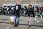 Amsterdam 14 maart 2016 
Jaap Jongbloed met zijn nieuwe vriendin Paola Goldsteen.