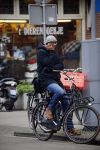 Amsterdam 11 maart 2016
Jimmy Geduld bellend op straat.