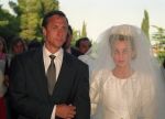 Barcelona, 14 Mei 1992
Chantal Cruijff trouwt met 3e doelman Jesus Angoy
Johan Cruijff en Rinus Michels
