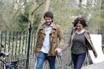 Amsterdam 2 april 2016
Katja Schuurman en haar vriend Freek v Noortwijk in het vondelpark.