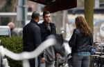Amsterdam 22 maart 2016 
Kevin Strootman met zijn vriendin Thara Pols op de cornelis schuytstraat. Kevin en Ruud Gullit