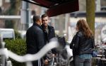Amsterdam 22 maart 2016 
Kevin Strootman met zijn vriendin Thara Pols op de cornelis schuytstraat. Kevin en Ruud Gullit