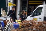 Amsterdam 22 maart 2016 
Kevin Strootman met zijn vriendin Thara Pols op de cornelis schuytstraat
