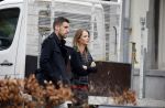 Amsterdam 22 maart 2016 
Kevin Strootman met zijn vriendin Thara Pols op de cornelis schuytstraat